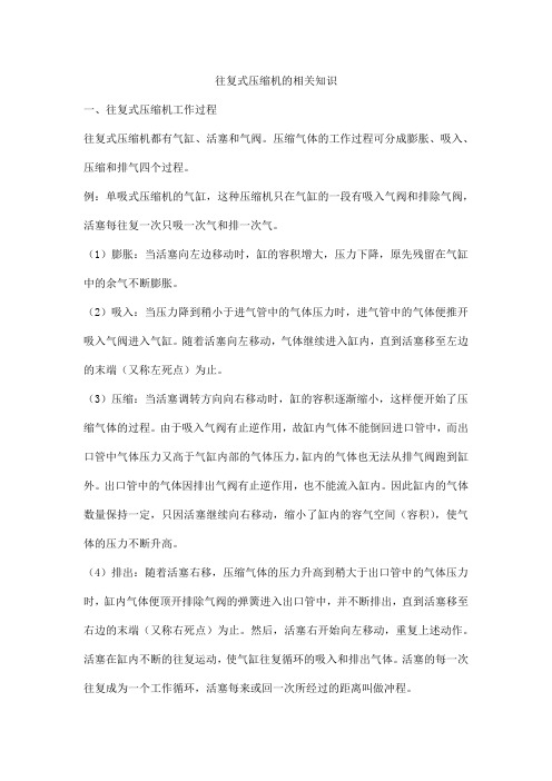 往复式压缩机的相关知识