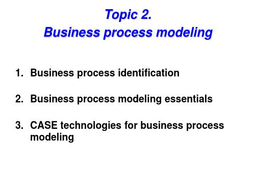 BPM2Modelling-PPT文档资料