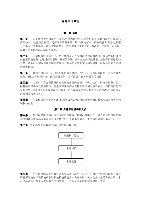 内部审计章程