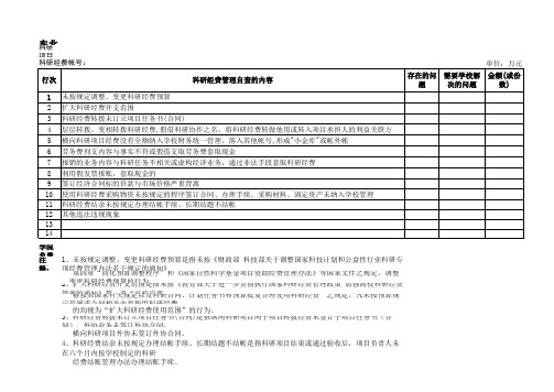 东北大学 专项检查情况表