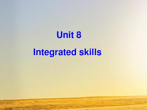 牛津译林版七年级上Unit8 Integrated skills课件
