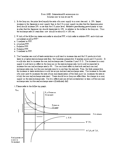 THE NOTES ON INTERNATIONAL FINANCEhw2sol160