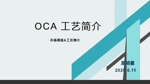 全贴合OCA工艺简介