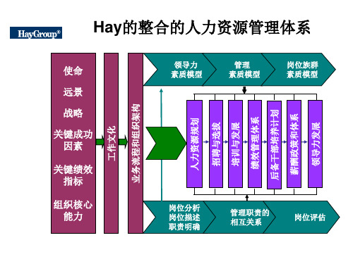 合意、美世等世界知名咨询公司人力资源模型