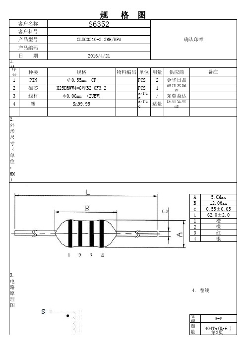 色环电感规格书