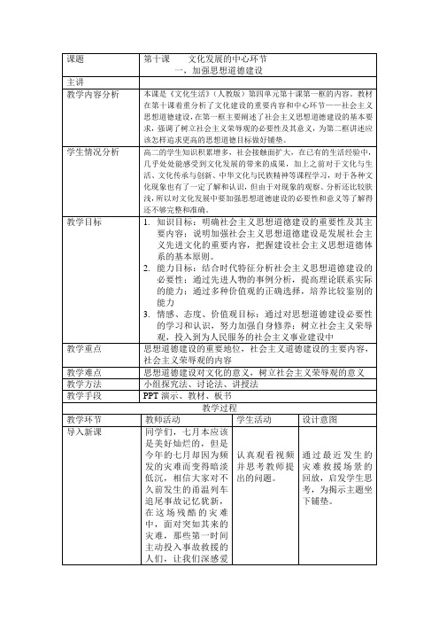 加强思想道德建设