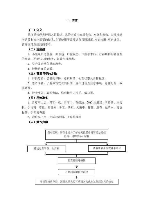 10.应用胃管患者的护理常规