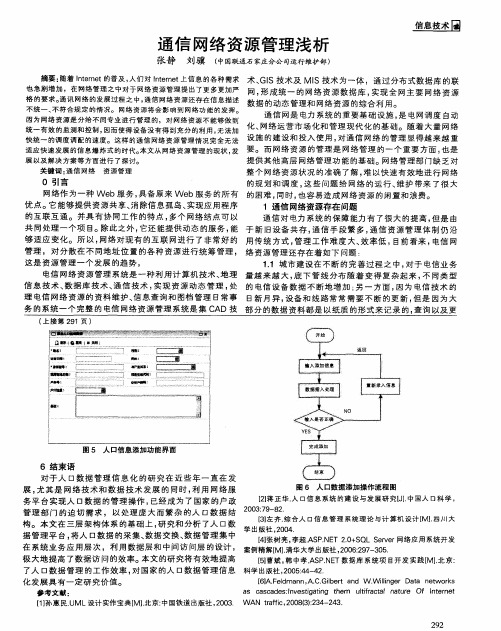 通信网络资源管理浅析