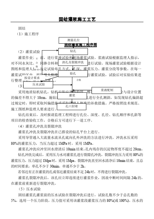 固结灌浆施工工艺