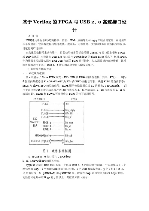 基于Verilog的FPGA与USB+2.0高速接口设计