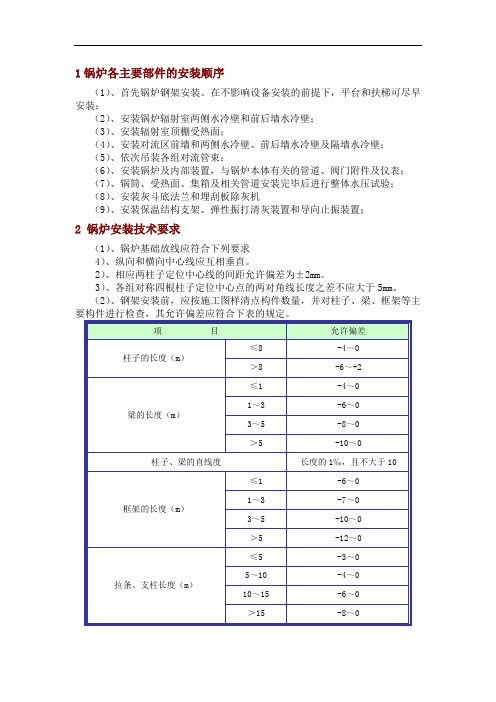 余热锅炉安装方案