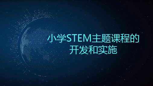 小学STEM主题课程的开发和实施