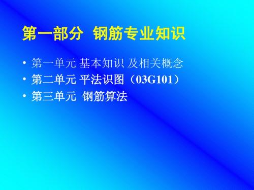 梁柱板钢筋平法标注图解