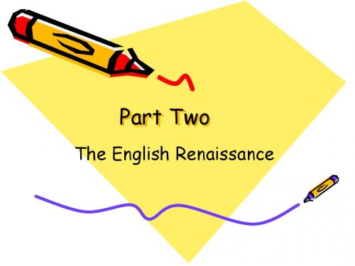 大学英语文艺复兴part two Renaissance