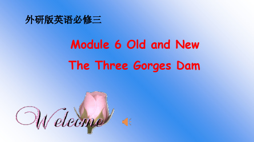 高中英语_Book3 Module6 The Three Gorges Dam教学课件设计