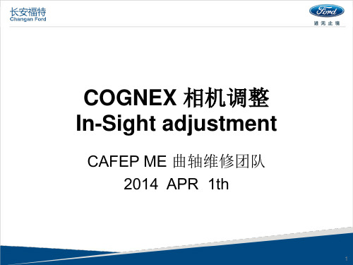 COGNEX 相机调整  inSight adjustment