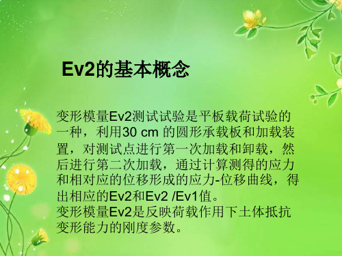 变形模量Ev2的检测应用