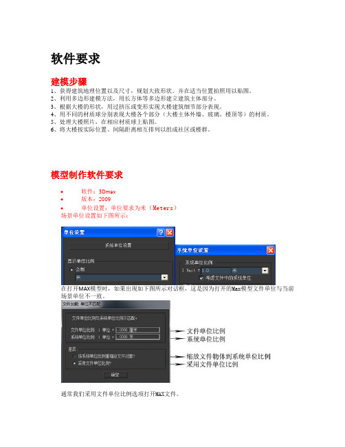 3DMAX建模技术要求