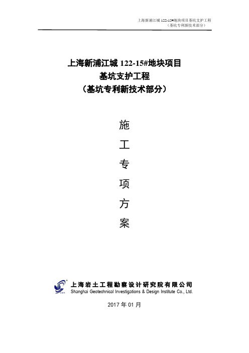 浦江镇新工艺部分施工方案20170104分析