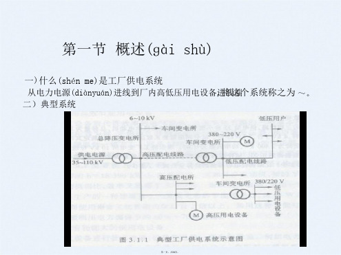 工厂供电系统介绍