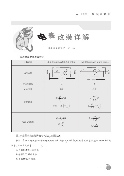 电表改装详解