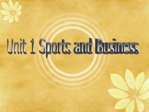 unit1 sports and business