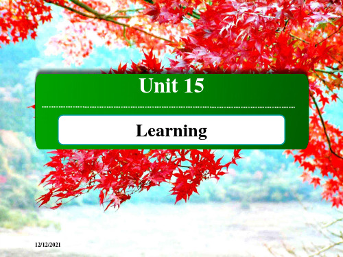 高中英语unit15learning单元语法项目(一)—虚拟语气(ⅰ)英语