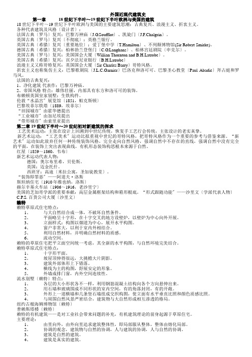 外国近现代建筑史第1章18世纪下半叶～19世纪下半叶欧洲