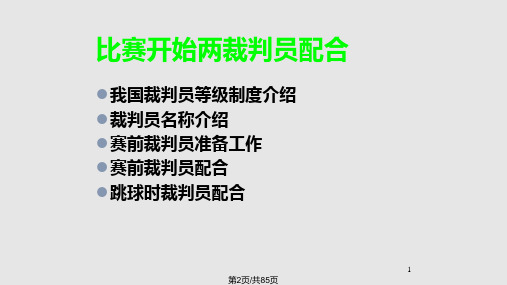 篮球比赛裁判培训