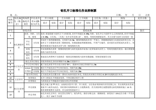 抽采科钻孔验收表格(1)