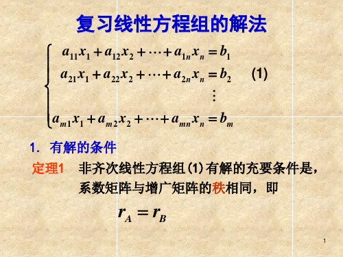 第四章 线性空间 S1 线性空间的概念