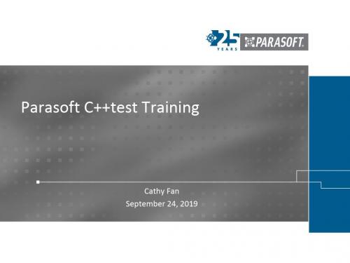 cpptest培训手册parasoft c  test traing presentation [template]-PPT精品文档106页