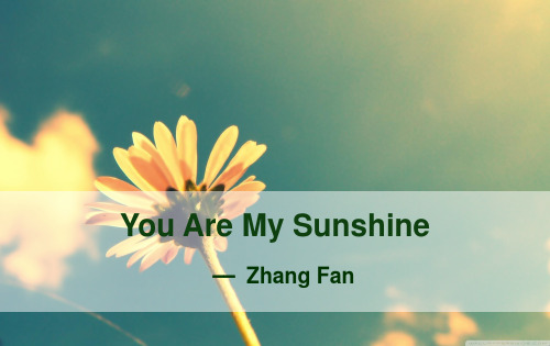 英文歌曲教学-You-Are-My-SunshinePPT课件