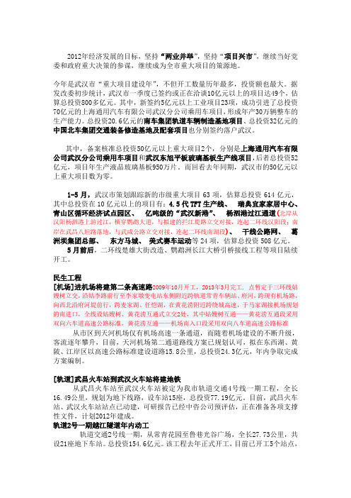 武汉2012工程