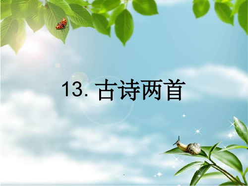 一年级下语文13古诗两首(所见小池)教学精PPT课件