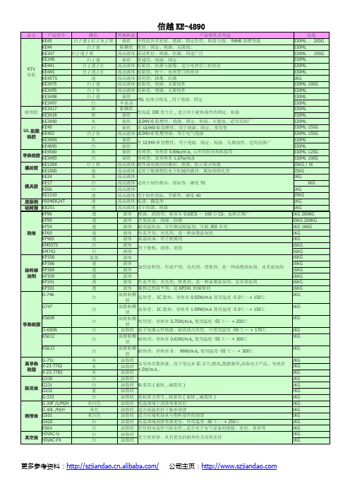 信越KE-4890阻燃胶