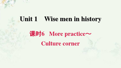 沪教牛津版九年级上册英语 Unit 1 课时6 More practice～Culture corner 重点习题练习课件PPT