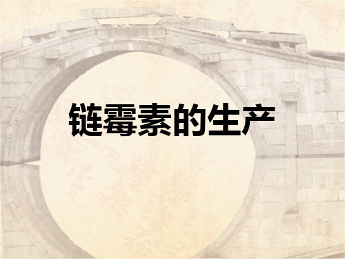 链霉素的制备