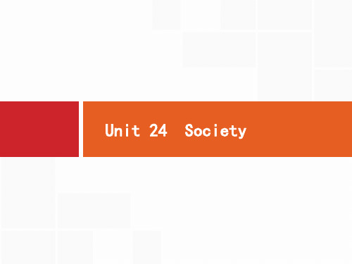 高考英语北师大版一轮课件：选修8 Unit 24 Society