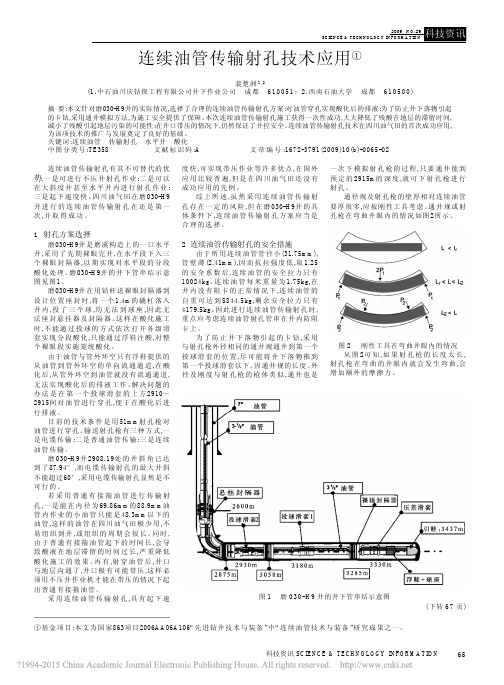 连续油管传输射孔技术应用_裴楚洲