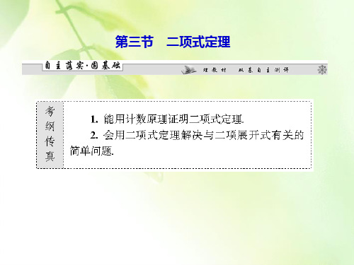 (广东专用)2013高考数学总复习 第十章第三节 二项式定理课件 理