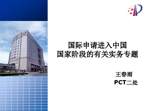 PCT中国国家阶段