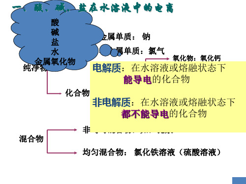 强弱电解质、离子反应及方程式书写(上课)