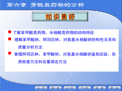 Chap6芳酸类药物分析(含练习)剖析