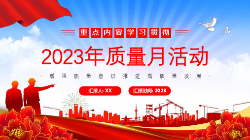 2023质量月活动PPT课件