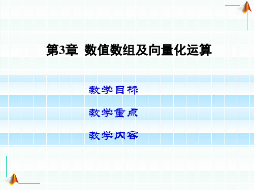 第3章__Matlab数值数组及向量化运算