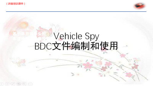 Vehicle_Spy中DBC文件编制(讲座培训课件)