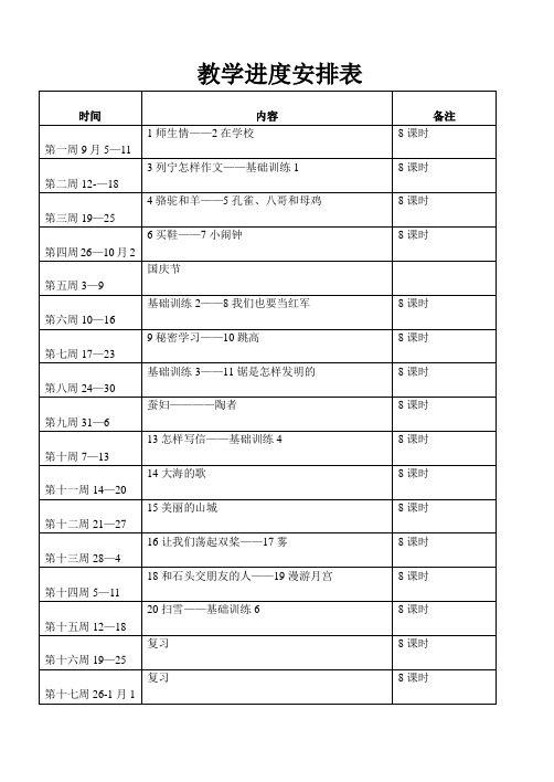 人教版培智七年级语文教案