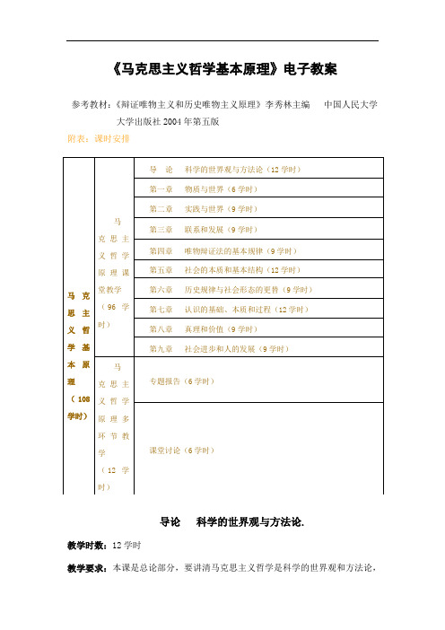 马克思主义哲学基本原理电子教案dzdy