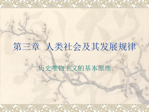 第三章人类社会及其发展规律介绍